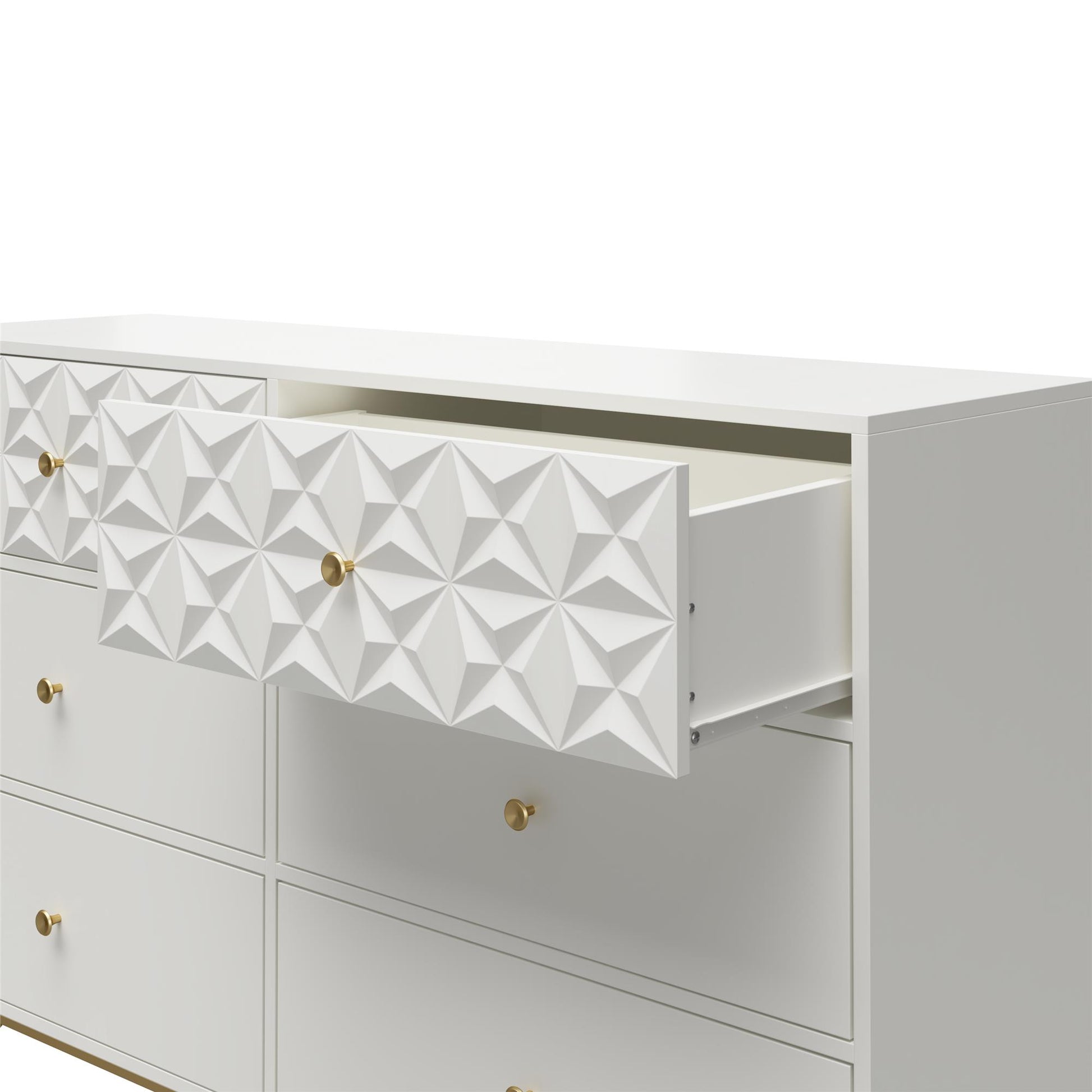 Blair 6 Drawer Dresser, White - White