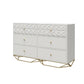 Blair 6 Drawer Dresser, White - White