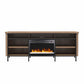 Danton Electric Fireplace TV Console for TVs up to 75" - Walnut