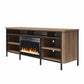 Danton Electric Fireplace TV Console for TVs up to 75" - Walnut