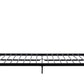 Wallace Spindle Metal Bed with Elegant Curves and Slats - Black - Full