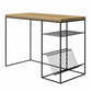Neely Desk Mixed Media with Flat and Angled Shelves - Natural