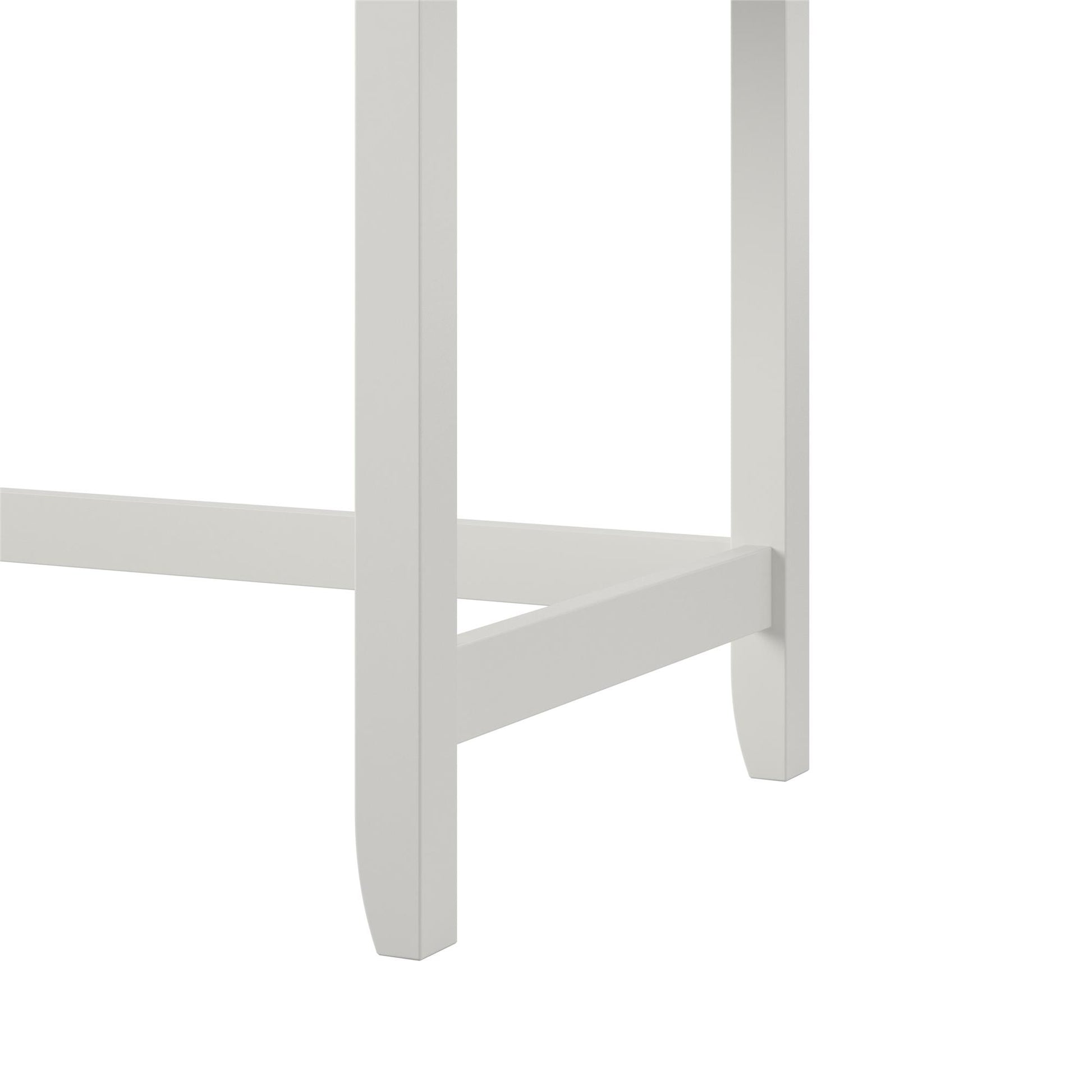 Her Majesty 2 Drawer Writing Desk, White - White