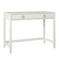 Her Majesty 2 Drawer Writing Desk, White - White