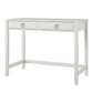 Her Majesty 2 Drawer Writing Desk, White - White