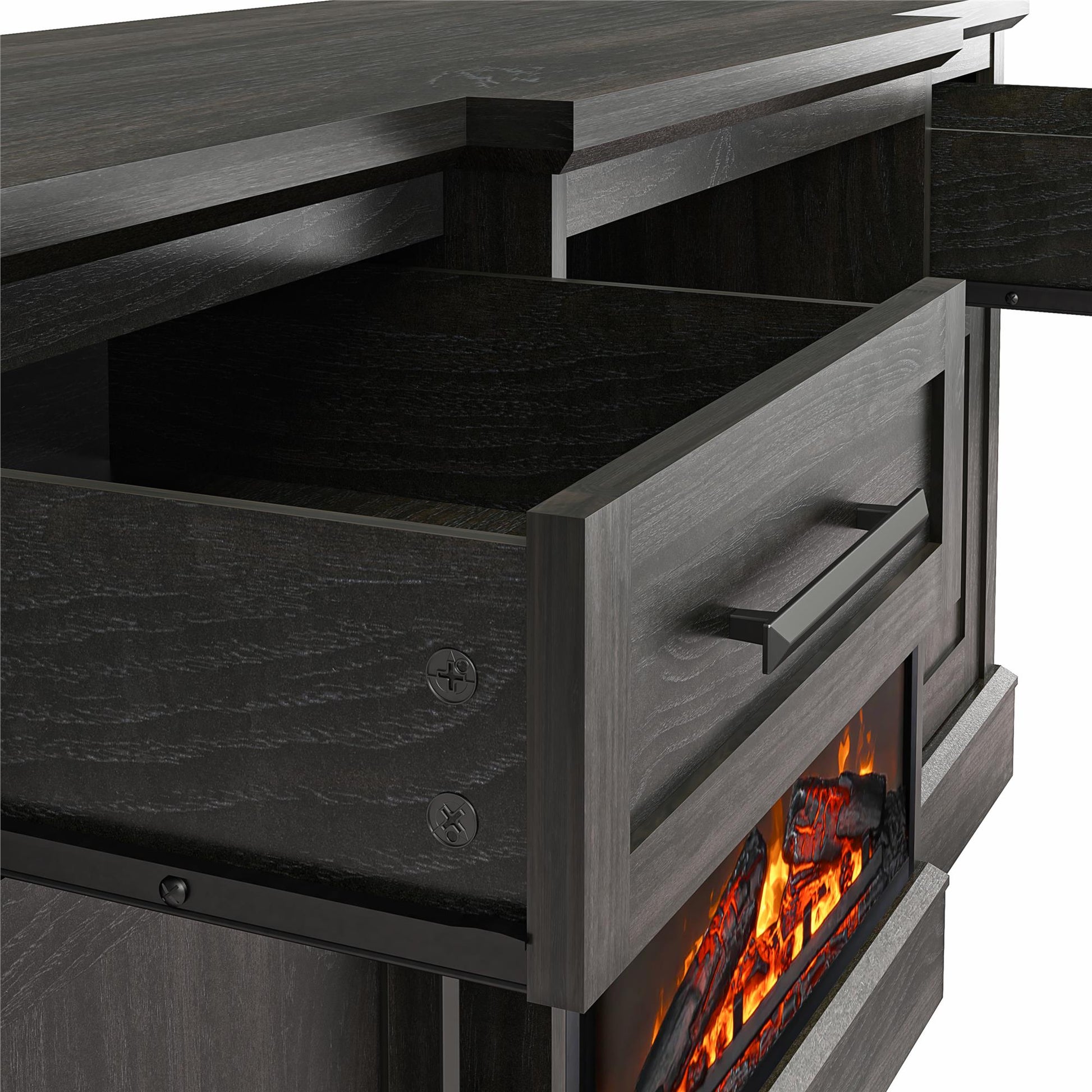 Gablewood Electric Fireplace & TV Console for TVs up to 65" - Espresso