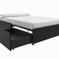 Maven Platform Bed with Storage - Grey Linen - Full