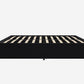Maven Platform Bed with 2 Rollout Drawers for Storage - Black Faux Leather - Full