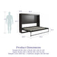 Full Size Daybed Wall Bed, Espresso - Espresso