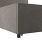 Kelly Upholstered Bed with Storage Drawers - Light Gray - Full