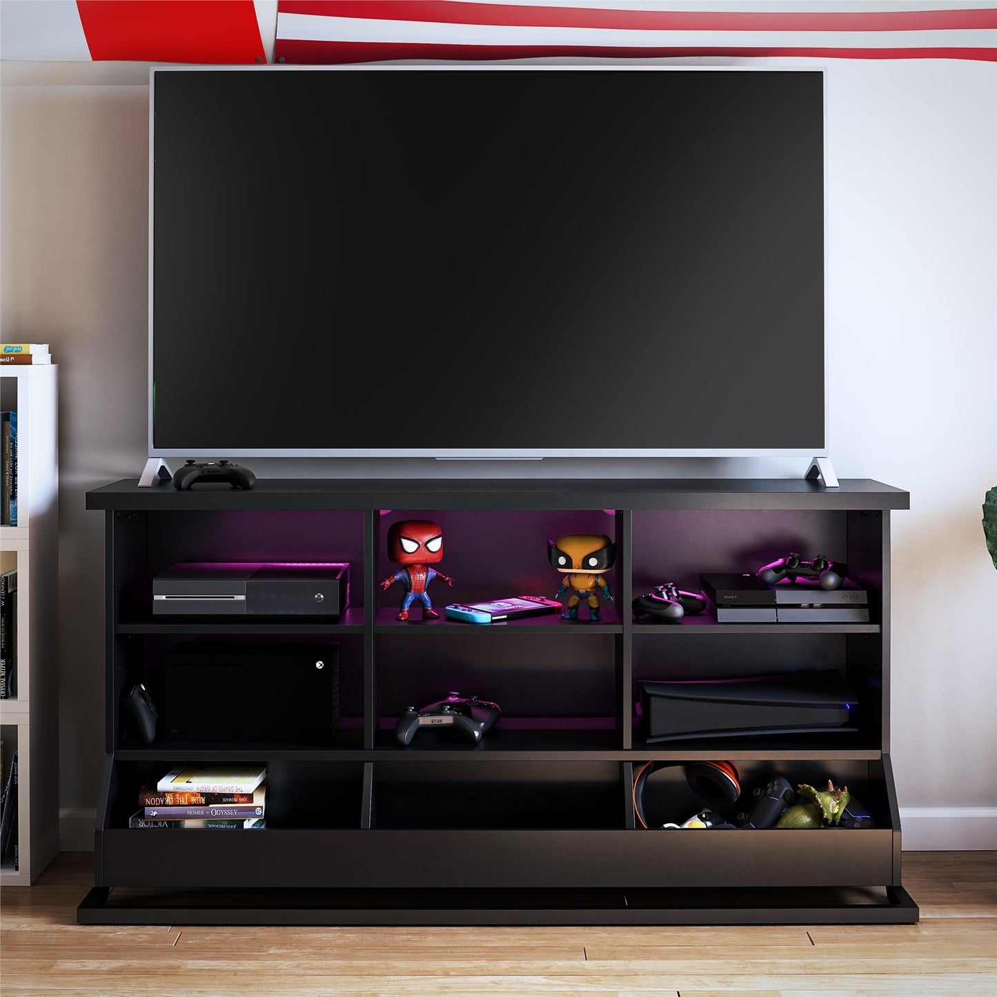 Grind Gaming Console with LED Lights, Black - Black