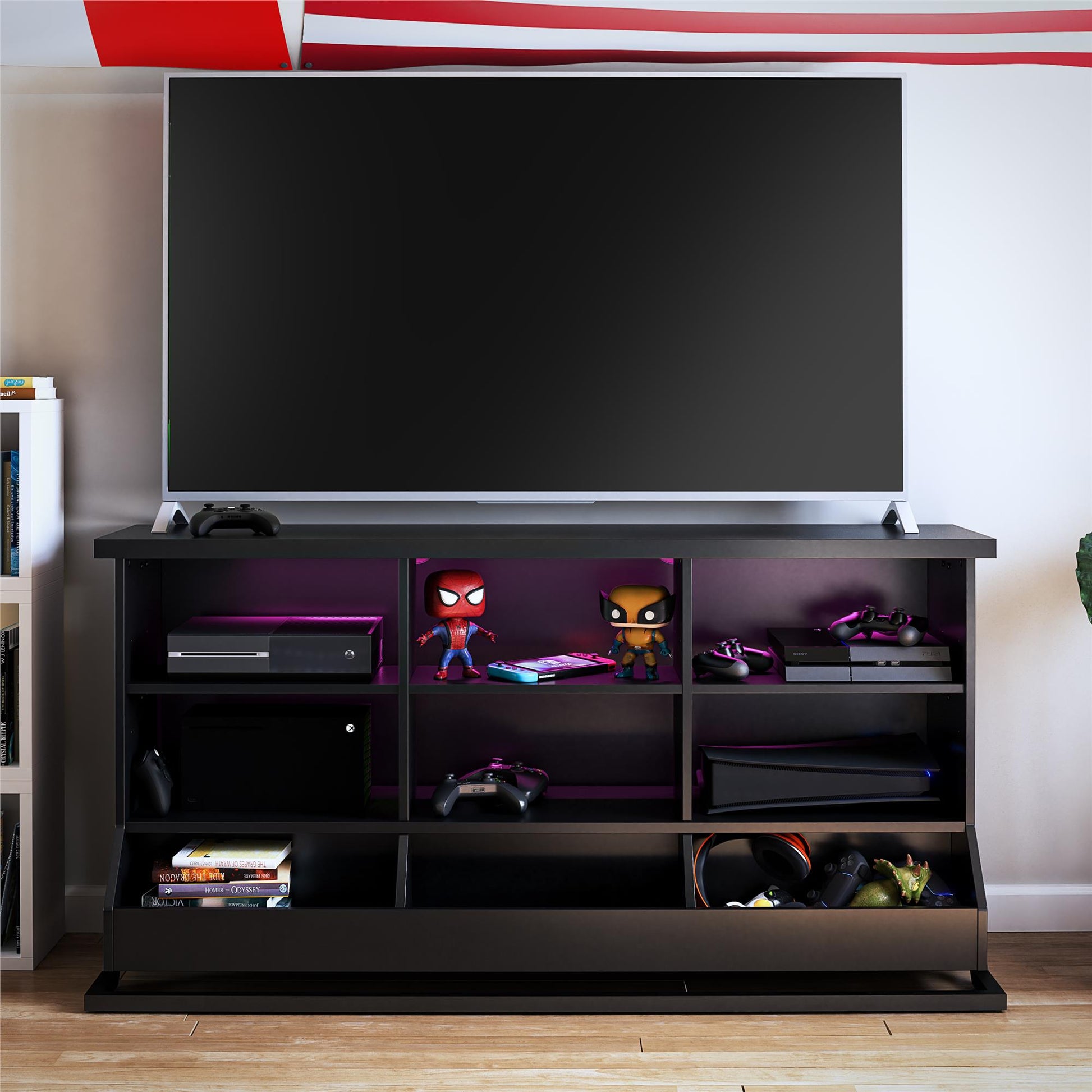 Grind Gaming Console with LED Lights, Black - Black