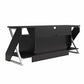 Xtreme Gaming Console & TV Stand with LED Light Kit for TVs up to 65" , Black - Black