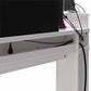Xtreme Gaming Corner Desk with Riser & LED Light Kit, White - White