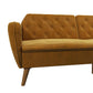Tallulah Memory Foam Futon - Mustard