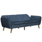 Tallulah Memory Foam Futon - Blue Velvet