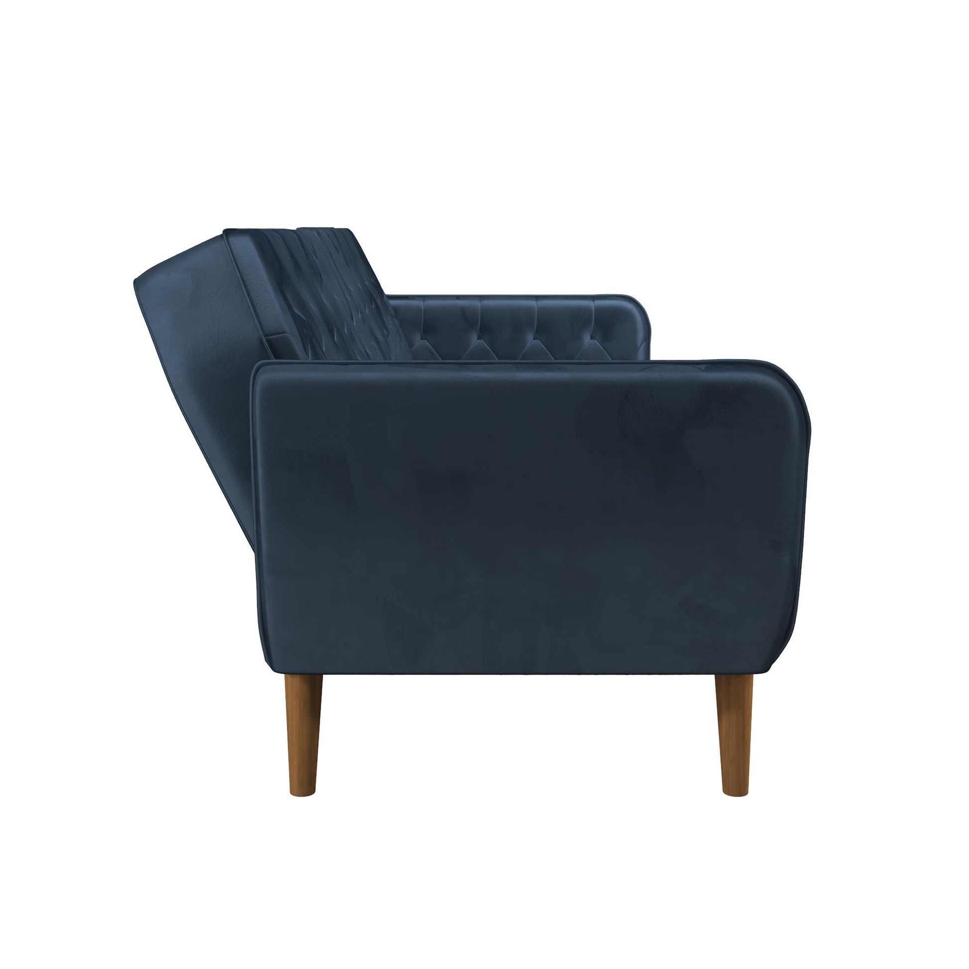 Tallulah Memory Foam Futon - Blue Velvet