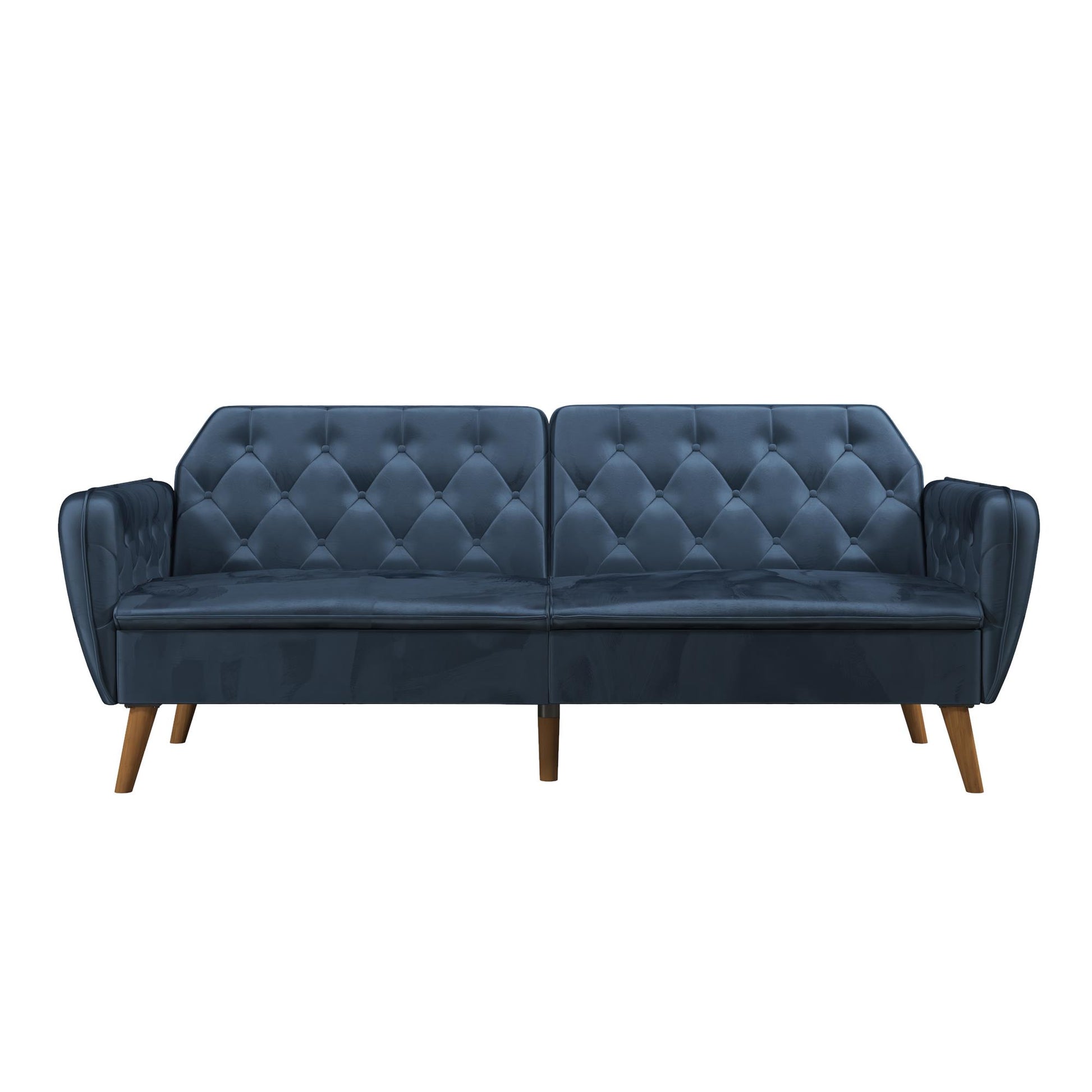 Tallulah Memory Foam Futon - Blue Velvet