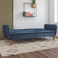 Tallulah Memory Foam Futon - Blue Velvet