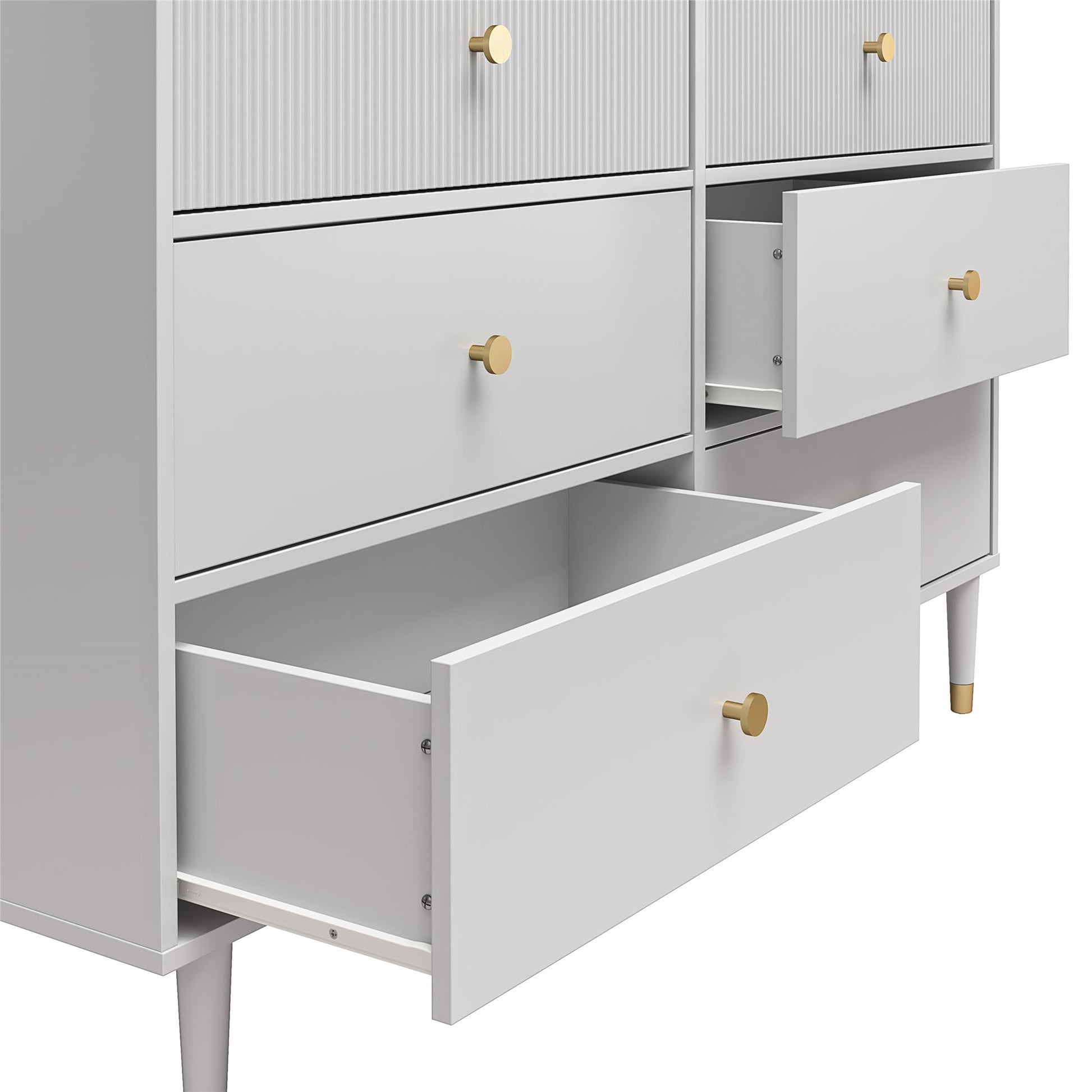 Elizabeth 6 Drawer Dresser, Dove Gray - Dove Gray