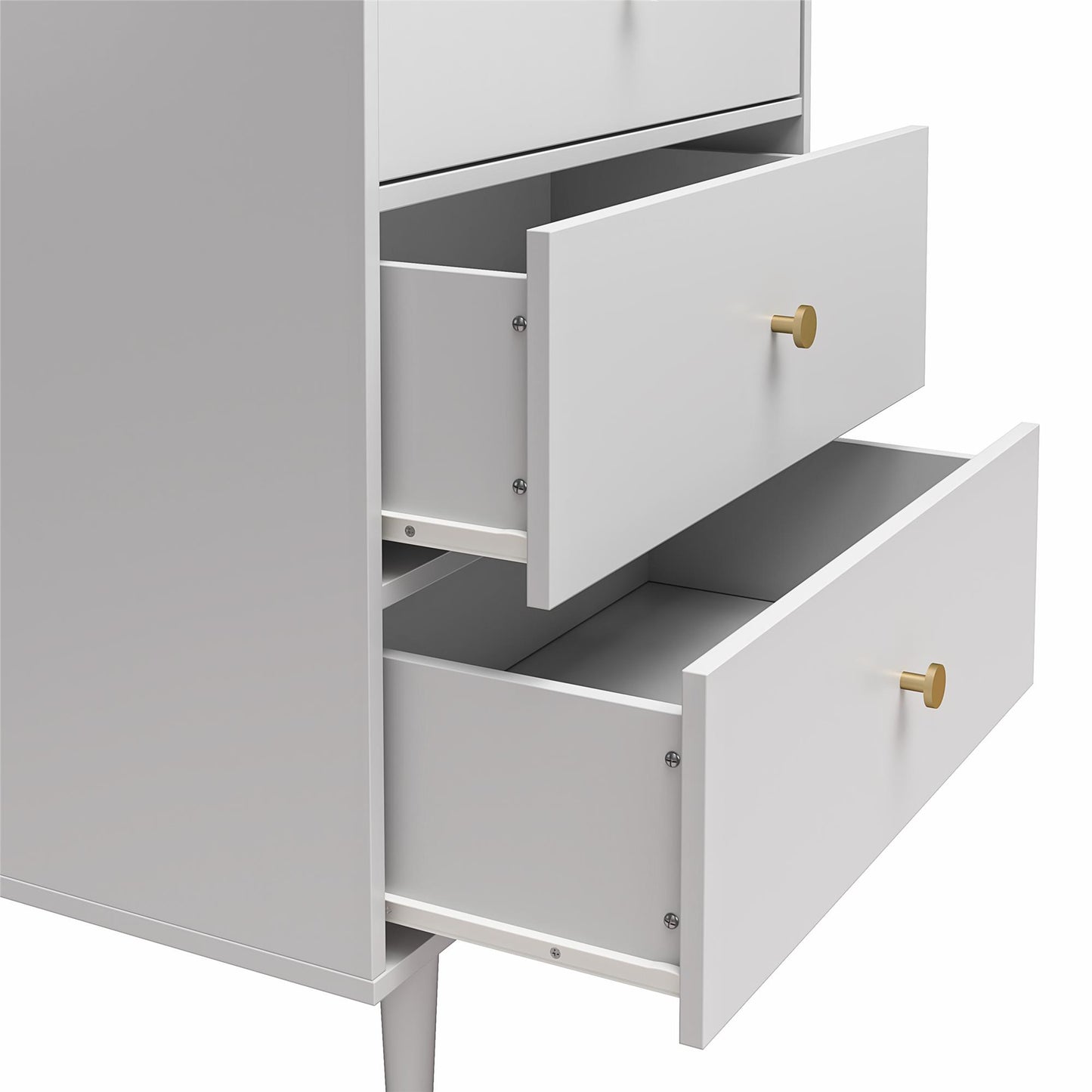 Elizabeth 5 Drawer Dresser, Dove Gray - Dove Gray