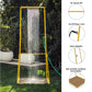 Poolside Gossip Collection Rainey Outdoor Shower with XL Base and Waterfall Bar - Yellow - 1-Pack