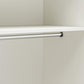 Basin 3 Door Wardrobe with Clothing Rod & Adjustable Shelving - White