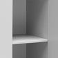 Basin 3 Door Wardrobe with Clothing Rod & Adjustable Shelving - Dove Gray