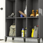Flex Athletic Shoe Storage Cabinet for Boots & Tennis Shoes - Graphite
