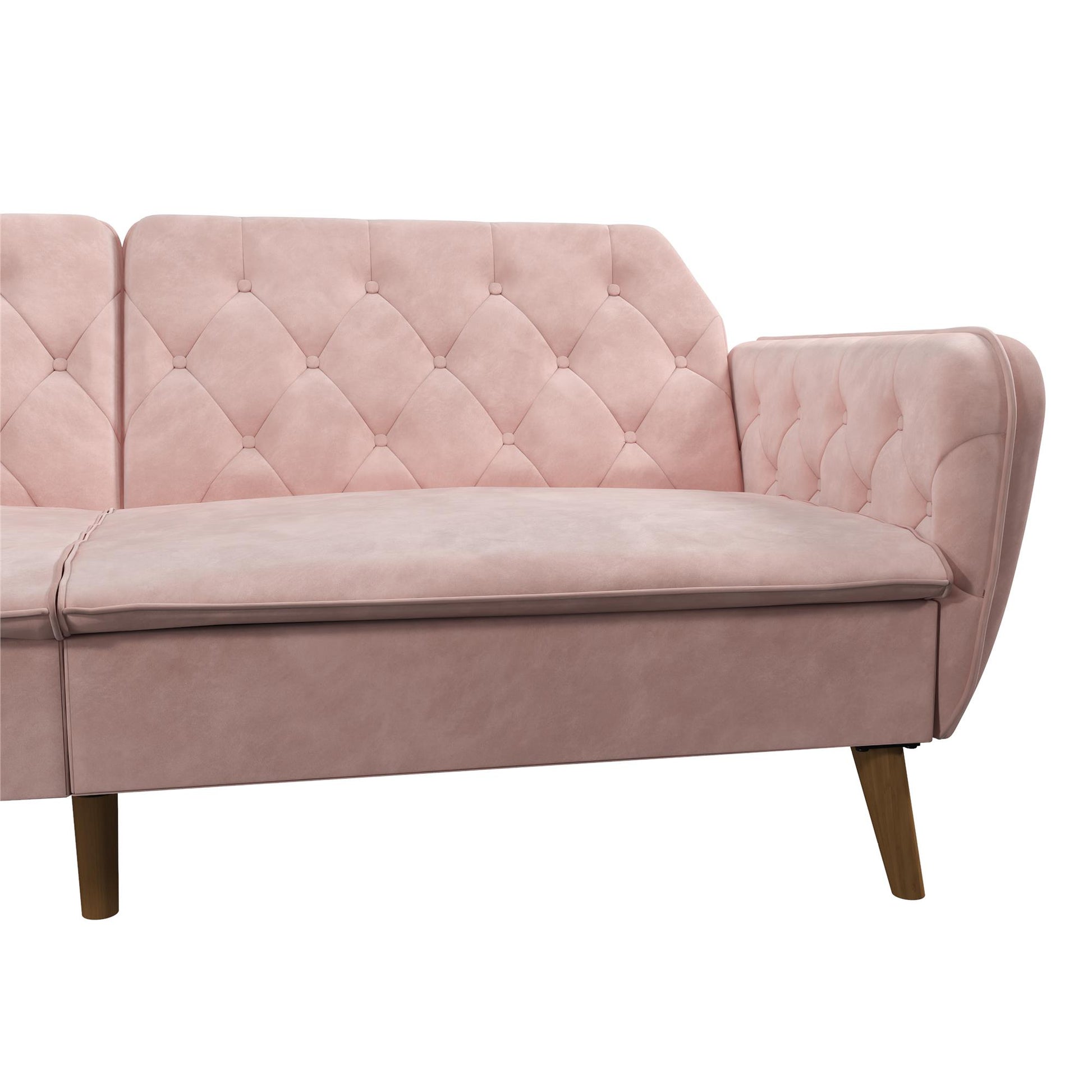 Tallulah Memory Foam Futon - Pink