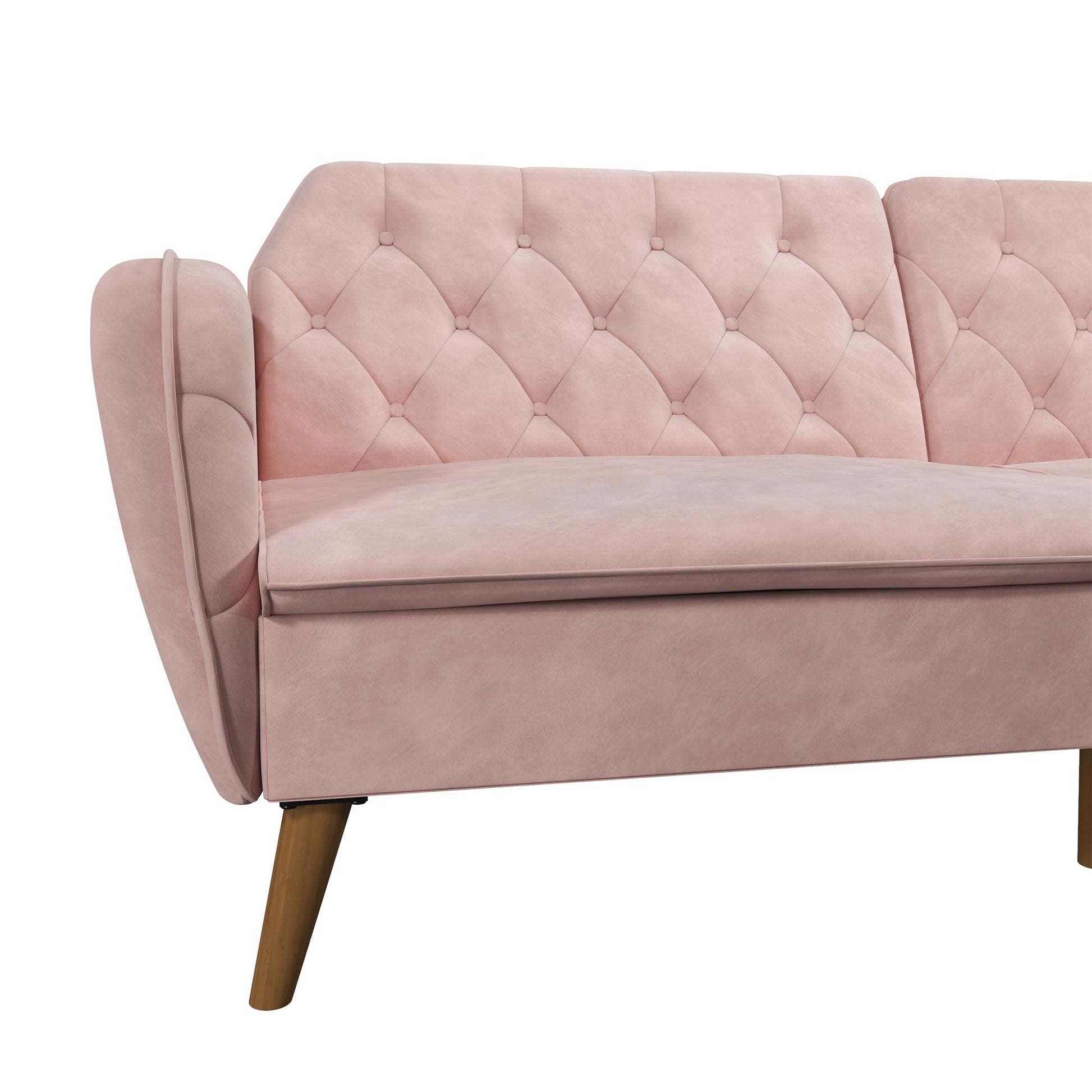 Tallulah Memory Foam Futon - Pink