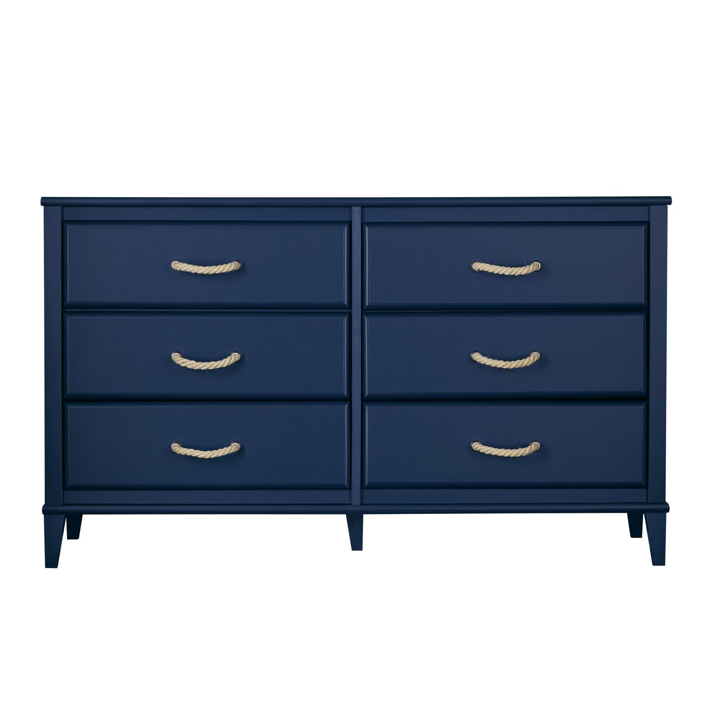 Sierra Ridge Mesa Kids’ 6 Drawer Dresser with Rope Drawer Pulls - Blue