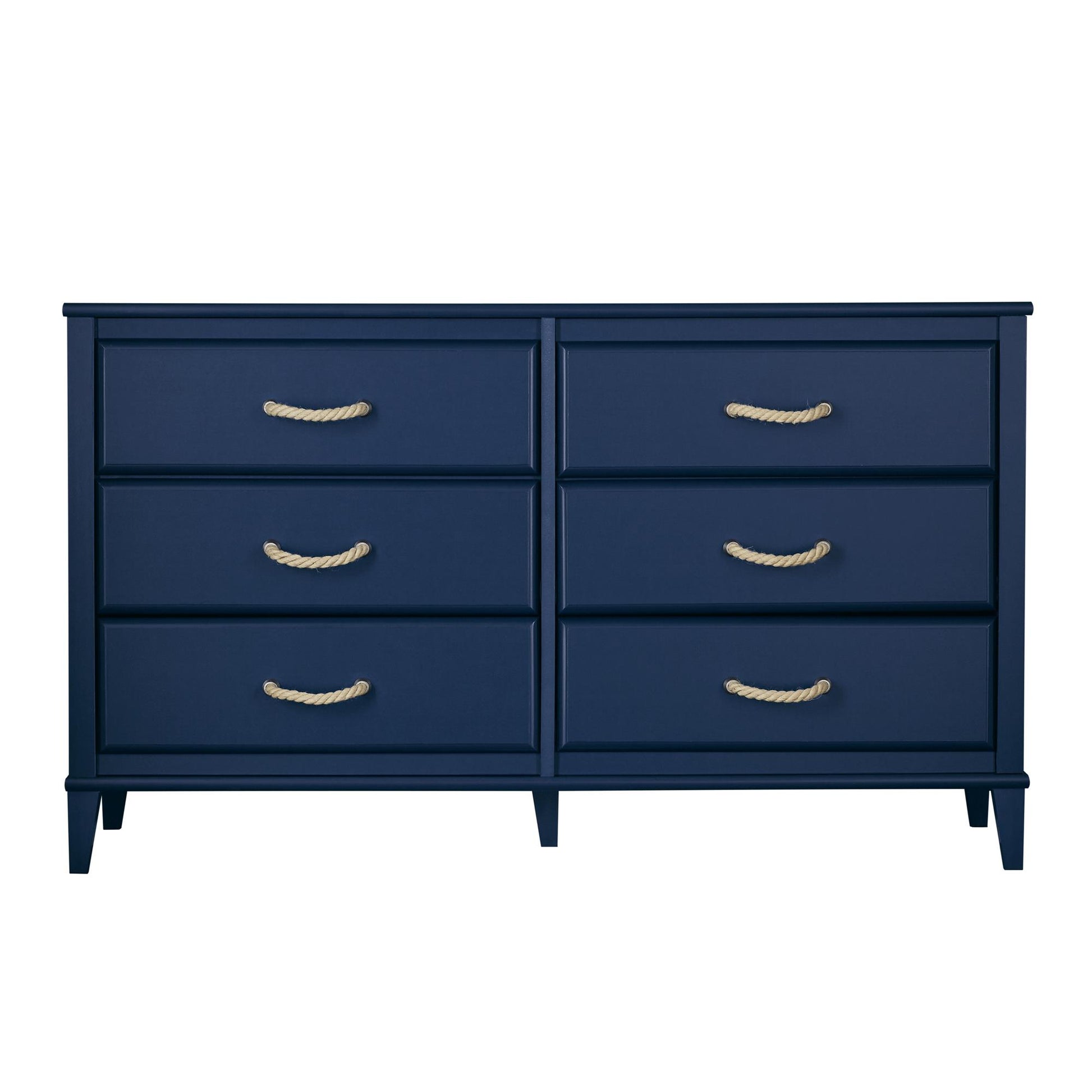 Sierra Ridge Mesa Kids’ 6 Drawer Dresser with Rope Drawer Pulls - Blue