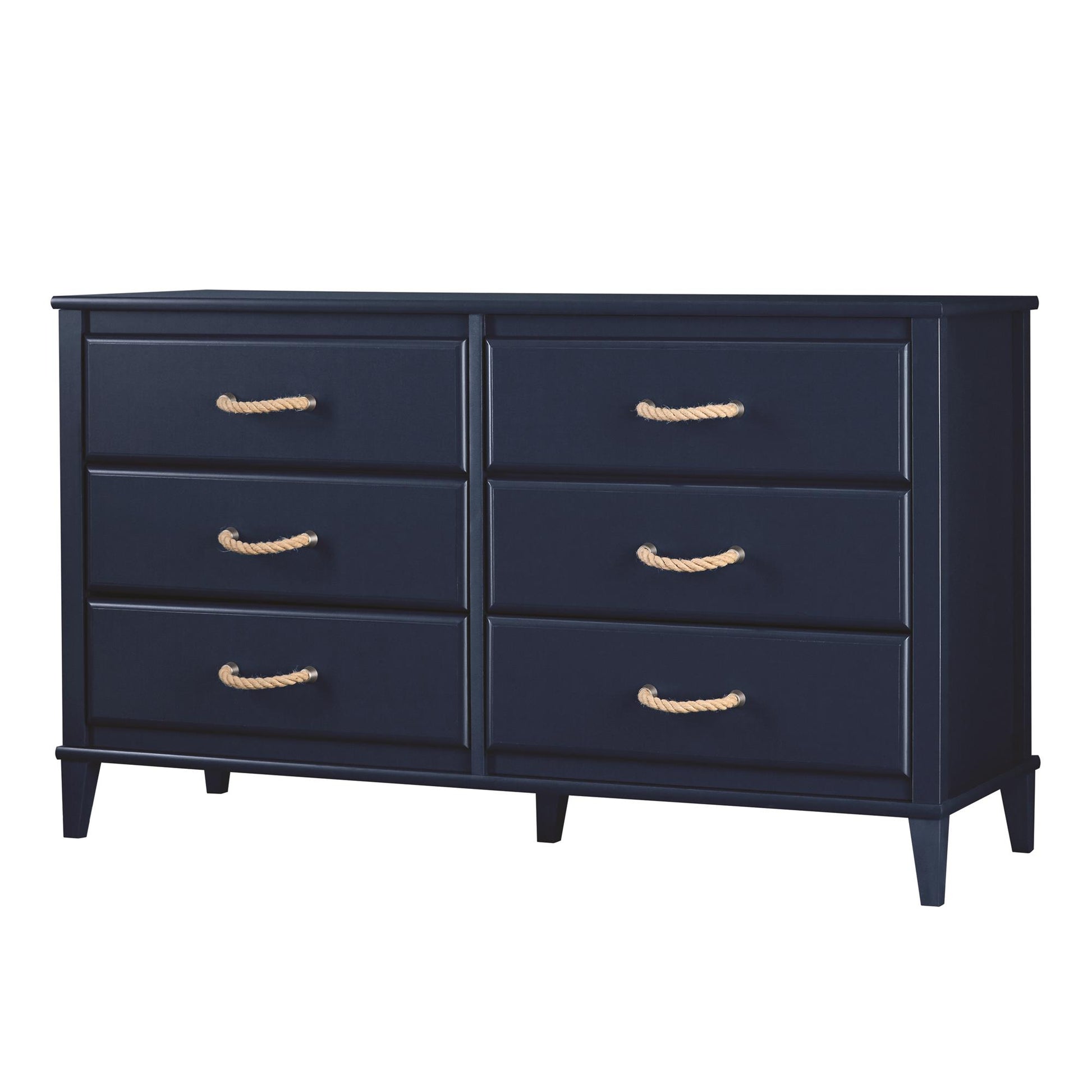 Sierra Ridge Mesa Kids’ 6 Drawer Dresser with Rope Drawer Pulls - Blue