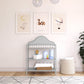 Piper Upholstered Metal Changing Table - Dove Gray