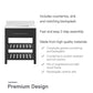 Camden Bathroom Vanity with Ceramic Sink and Metal Towel Rack - Black - 30"