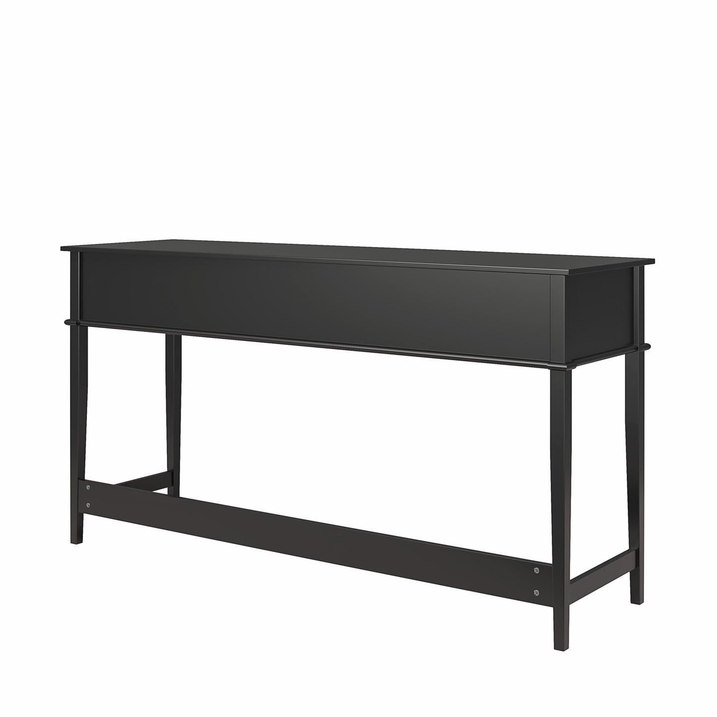 Franklin Painted Sofa Table / Extra Wide Desk with Foot Rest - Black