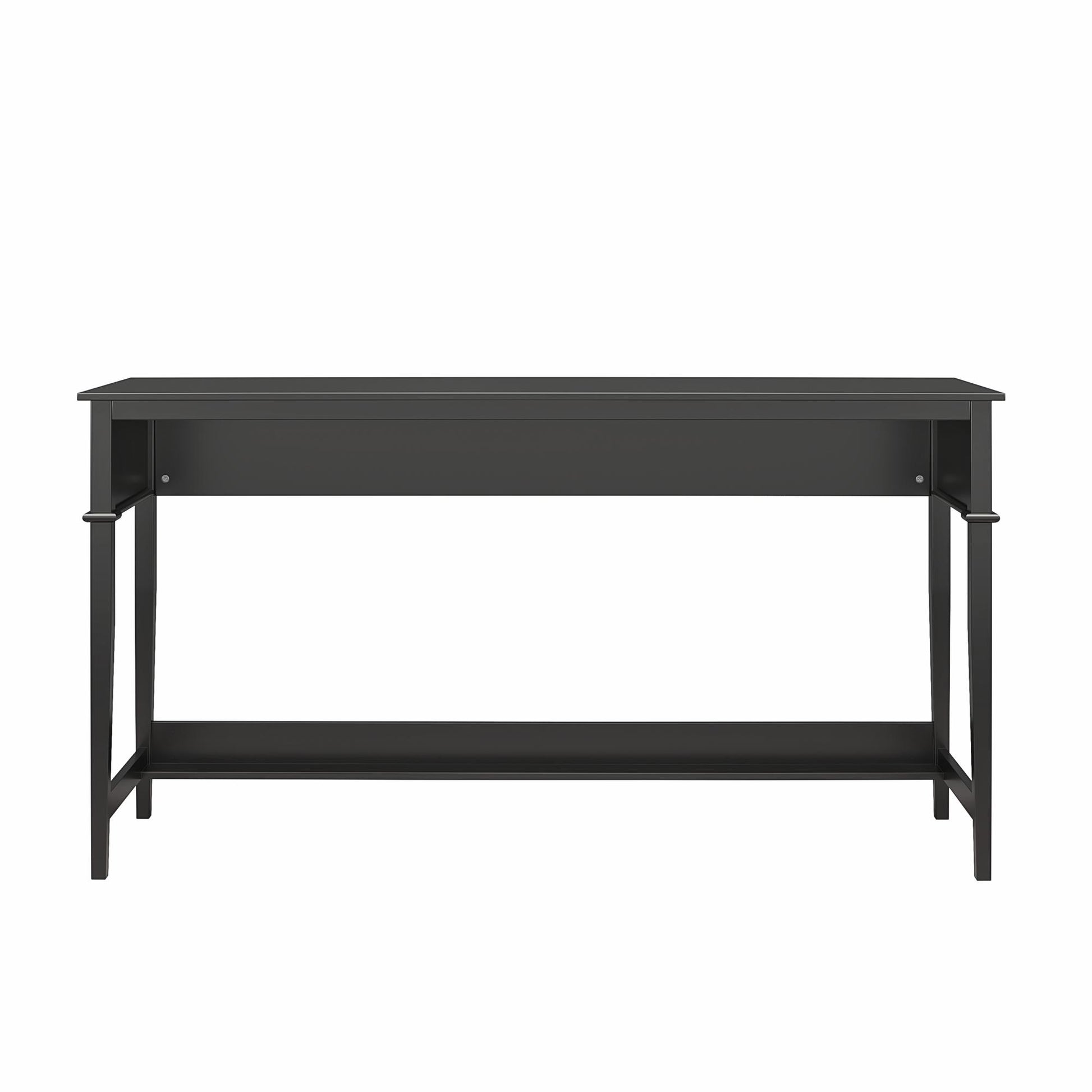 Franklin Painted Sofa Table / Extra Wide Desk with Foot Rest - Black