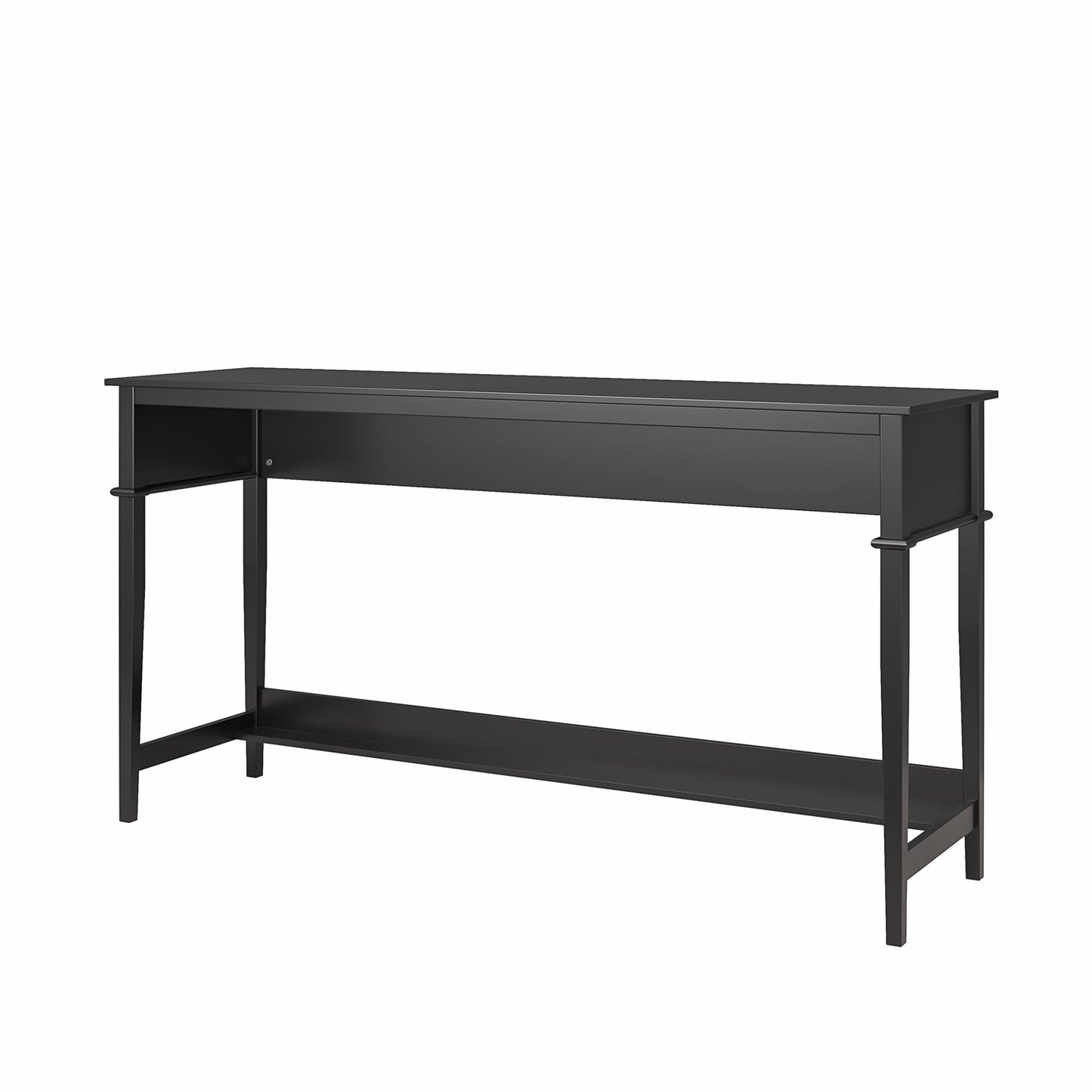 Franklin Painted Sofa Table / Extra Wide Desk with Foot Rest - Black