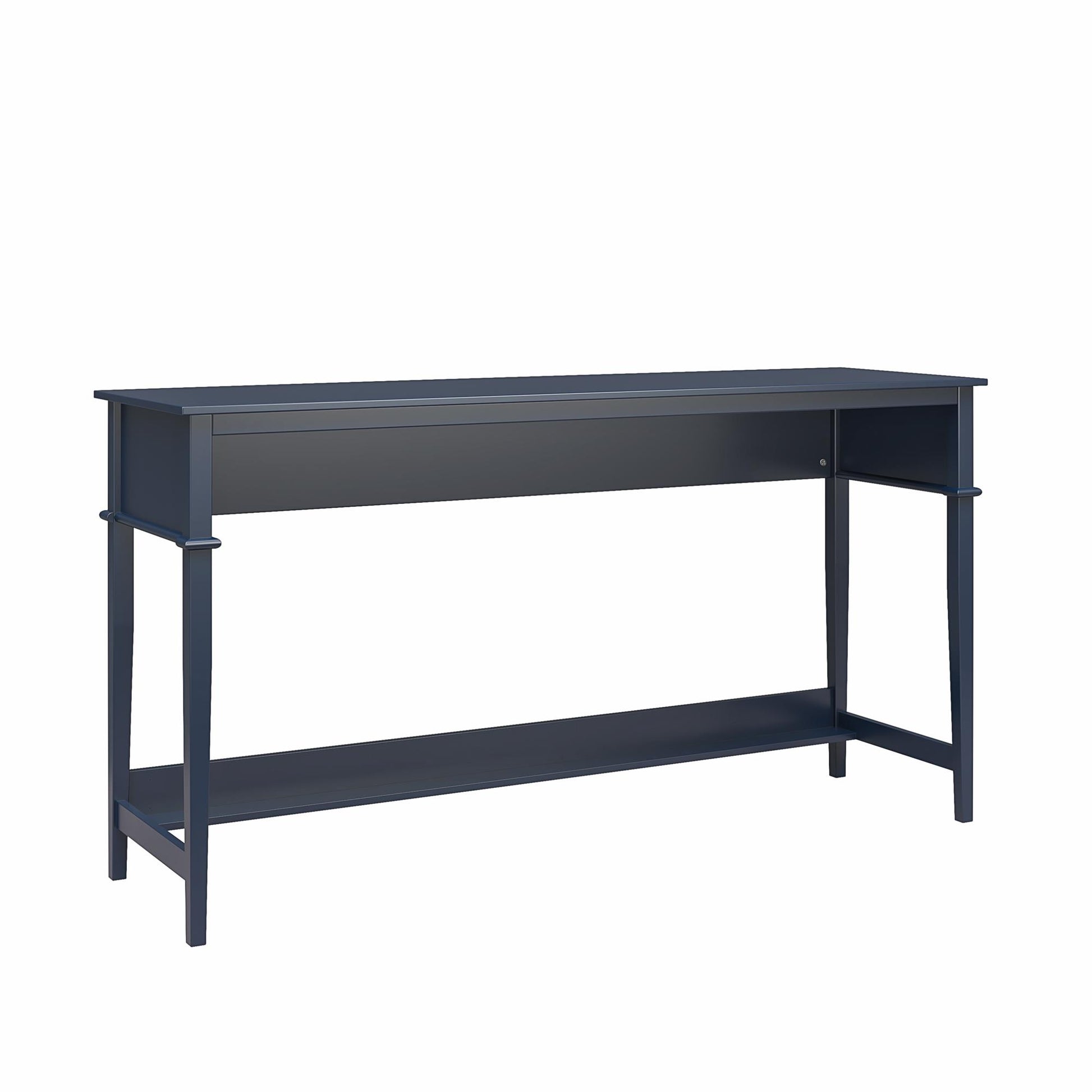 Franklin Painted Sofa Table / Extra Wide Desk with Foot Rest - Navy