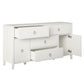 Her Majesty 4 Drawer/2 Door Wide Dresser, Soft White - White
