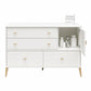 Valentina Asymmetrical 4 Drawer / 1 Door Convertible Dresser - White