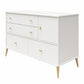 Valentina Asymmetrical 4 Drawer / 1 Door Convertible Dresser - White