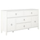 Her Majesty 4 Drawer/2 Door Wide Dresser, Soft White - White