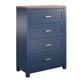 Armada Tall 4 Drawer Dresser - Navy