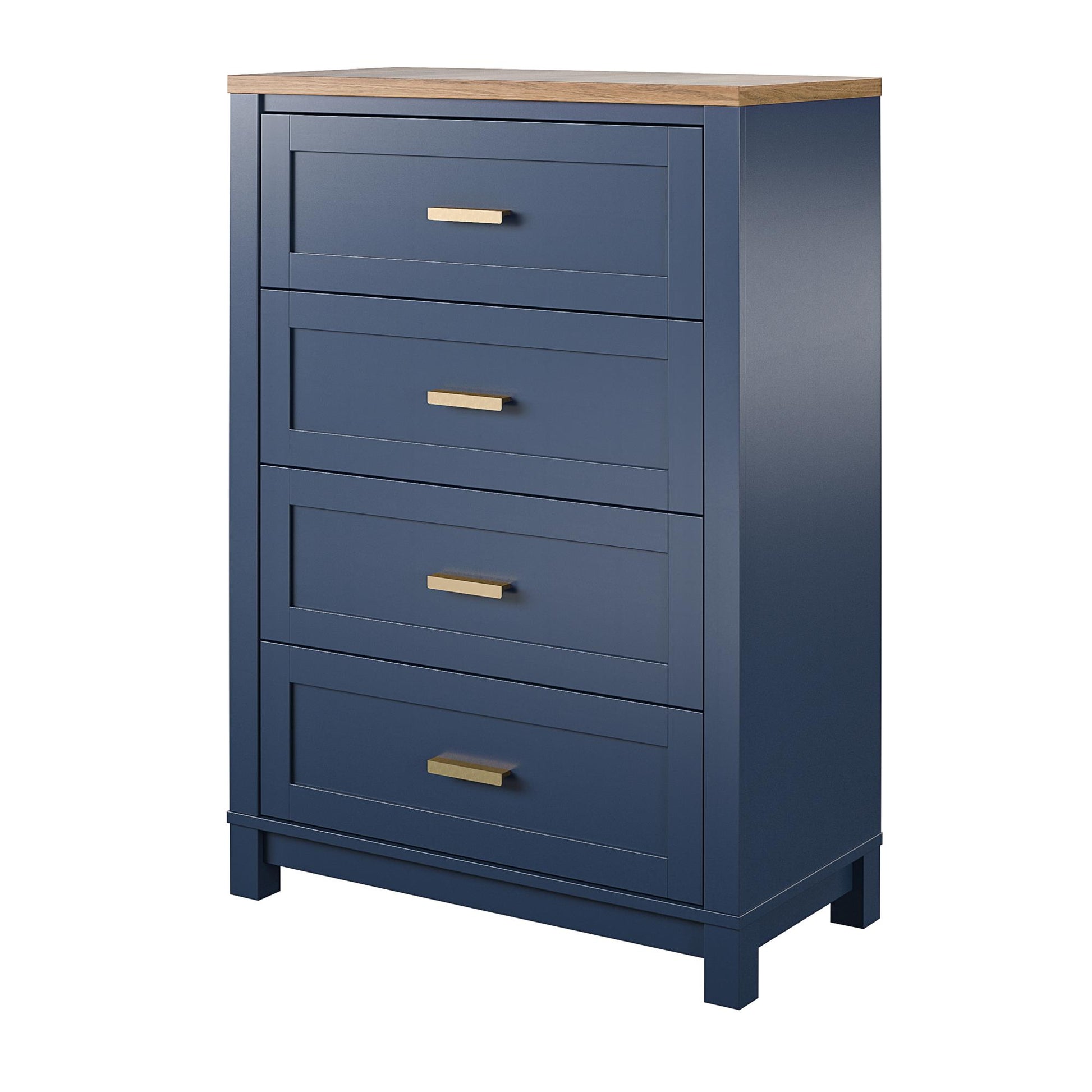 Armada Tall 4 Drawer Dresser - Navy