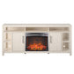 Garrick Electric Fireplace TV Console for TVs up to 75" - Ivory Oak