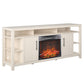 Garrick Electric Fireplace TV Console for TVs up to 75" - Ivory Oak