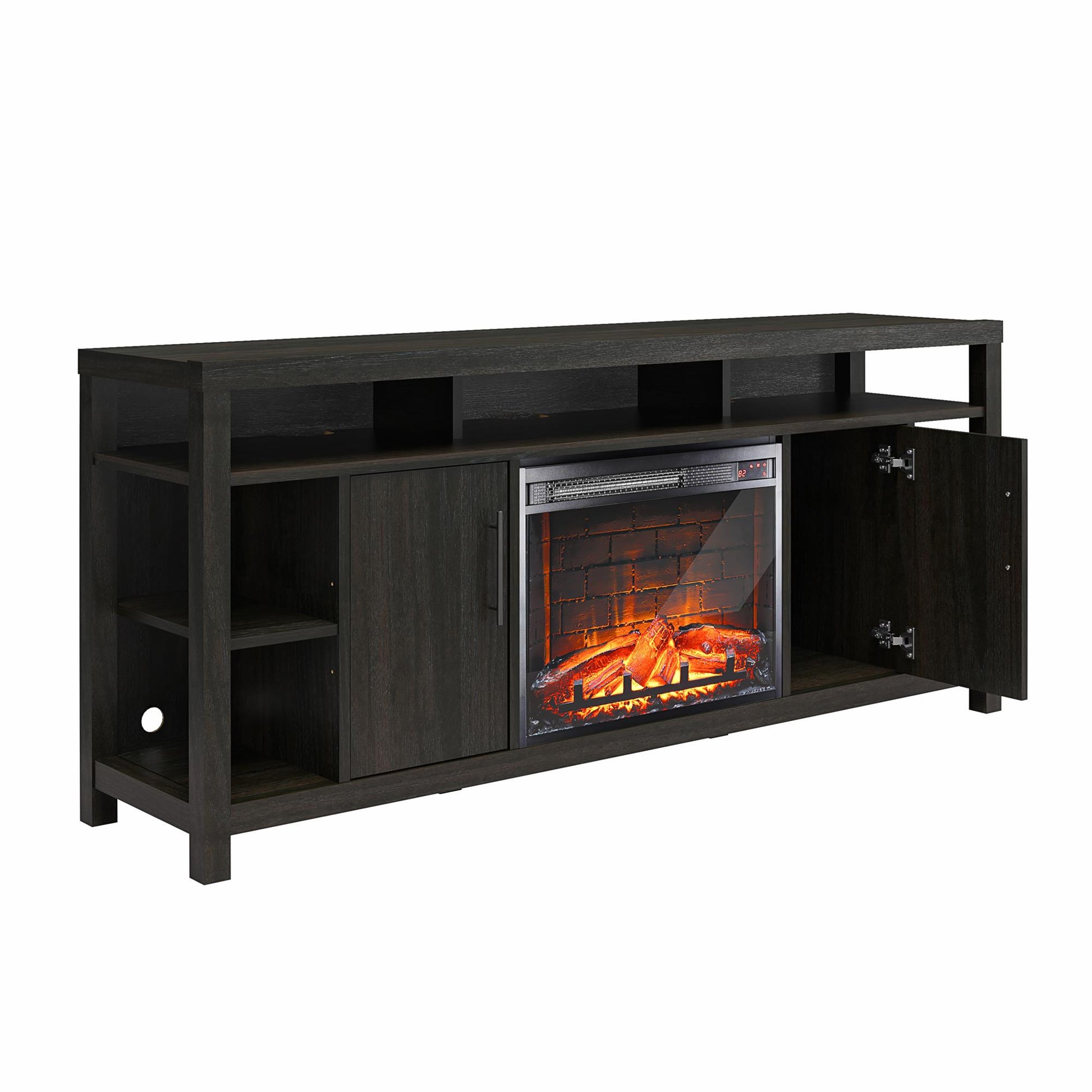 Garrick Electric Fireplace TV Console for TVs up to 75" - Espresso