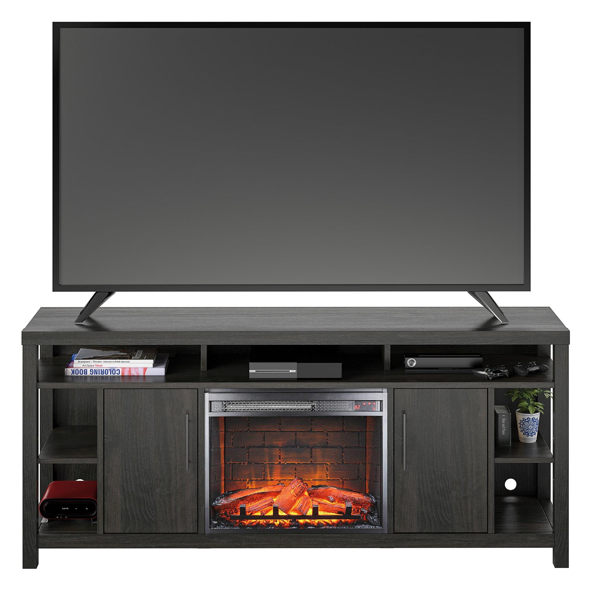 Garrick Electric Fireplace TV Console for TVs up to 75" - Espresso